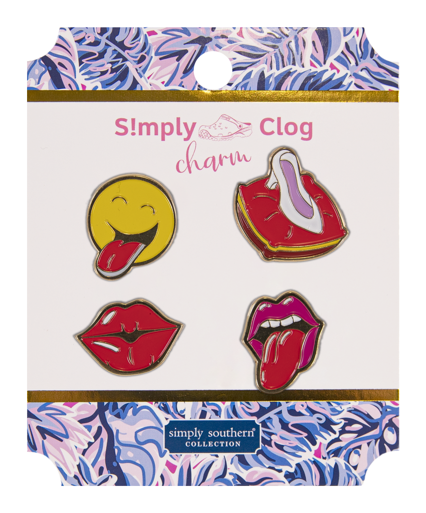 Simply Clog Metal Shoe Charm - Lips - by Simply Southern