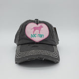 Dog Mom Heart Hat (Baseball Cap)