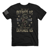 The Second Defends Us (Men's Short Sleeve T-Shirt) by Buckwear