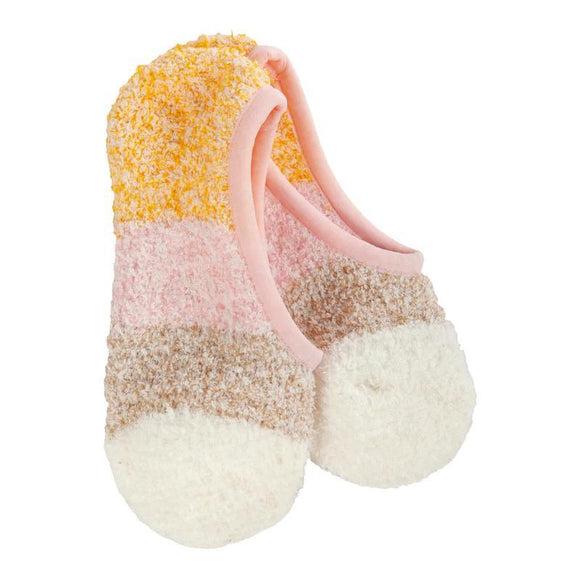 Cozy Colorblock Footsie - Pink Multi - by World's Softest Socks