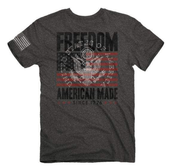 Freedom Coin (Men's Short Sleeve T-Shirt) by Buckwear