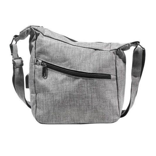 Anti-Theft Crossbody Bag - Gray - by Calla