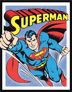 Superman Retro Panels - Vintage-style Tin Sign