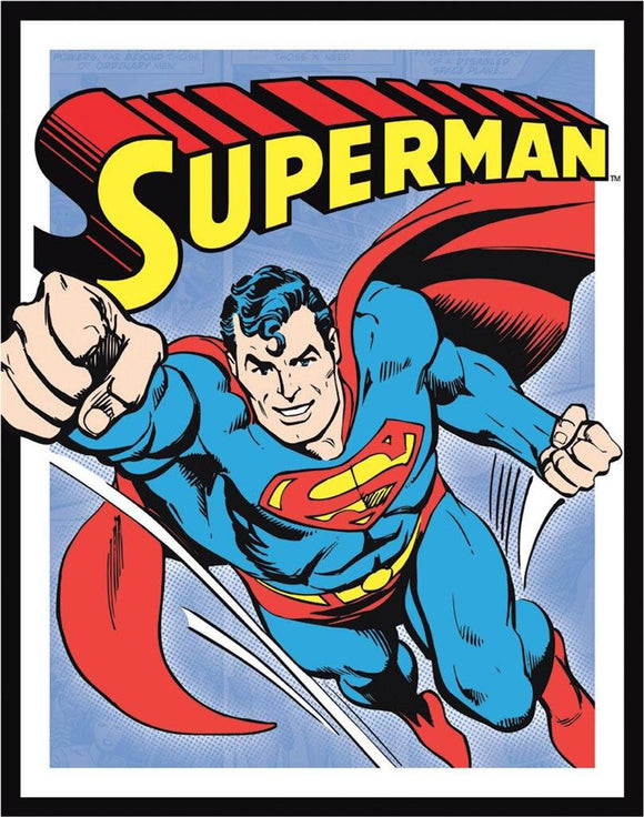 Superman Retro Panels - Vintage-style Tin Sign