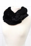 Crushed Velvet Infinity Knit Scarves (CC Beanie Exclusive Scarf) by Girlie Girl Originals