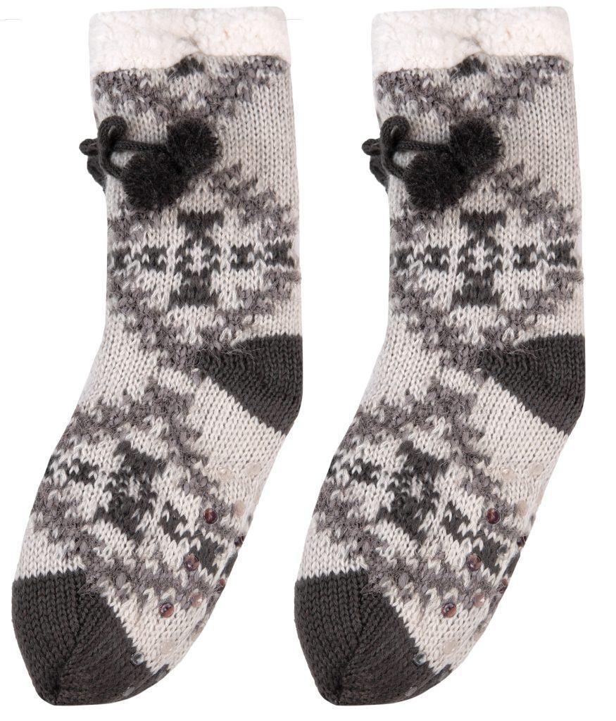 Aztec Camper Socks - Gray - by Simply Southern