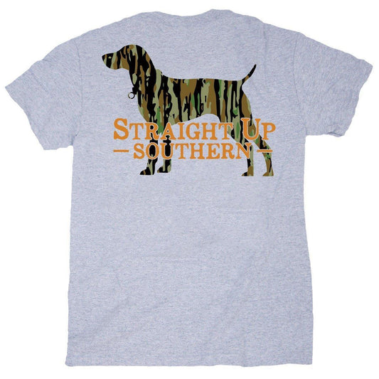 Camo Dog (Men's Short Sleeve T-Shirt) by Straight Up Southern