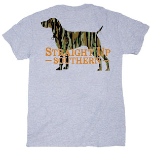 Camo Dog (Men's Short Sleeve T-Shirt) by Straight Up Southern
