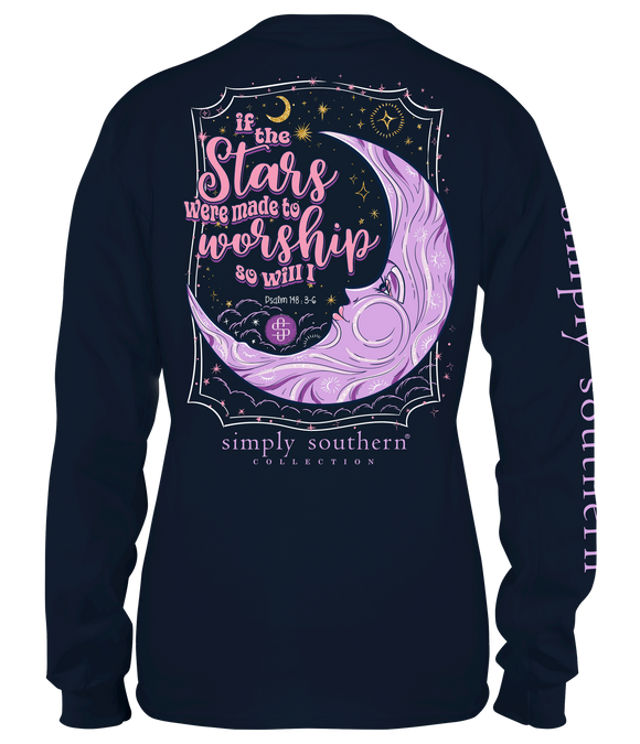 If the Stars were made to Worship (Long Sleeve T-Shirt) by Simply Southern