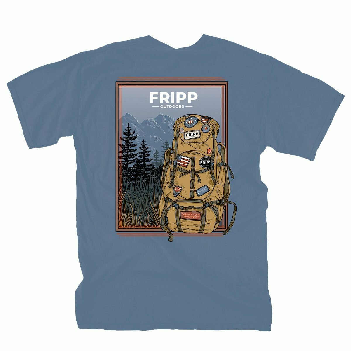 Backpack (Men's Short Sleeve T-Shirt) by FRIPP Outdoors