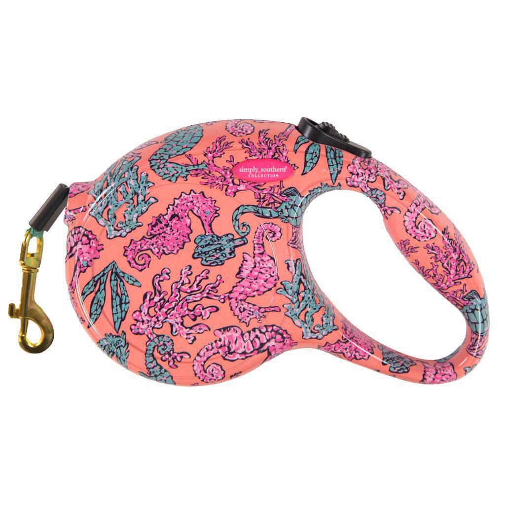 Retractable Dog Leash - Seahorse - by Simply Southern