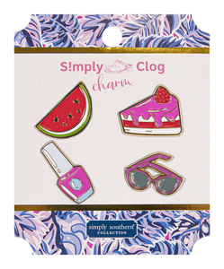 Simply Clog Metal Shoe Charm - Watermelon - by Simply Southern