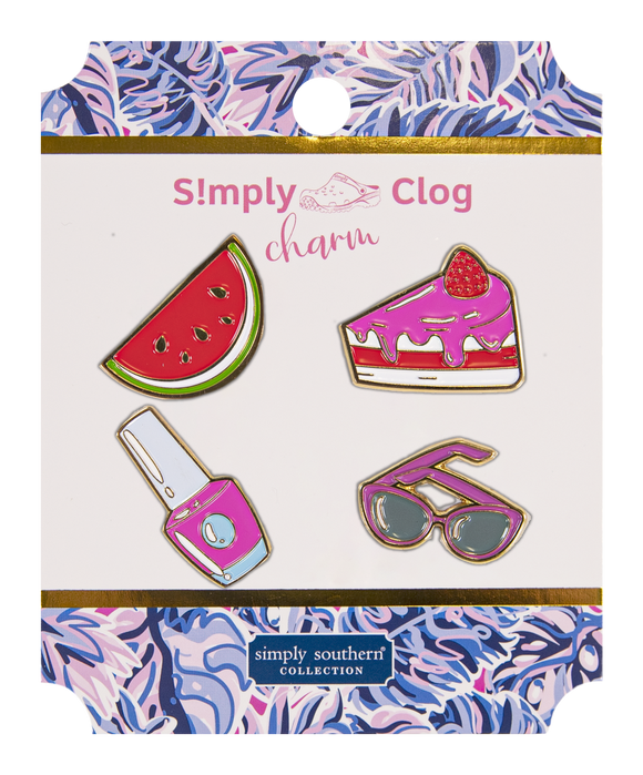 Simply Clog Metal Shoe Charm - Watermelon - by Simply Southern