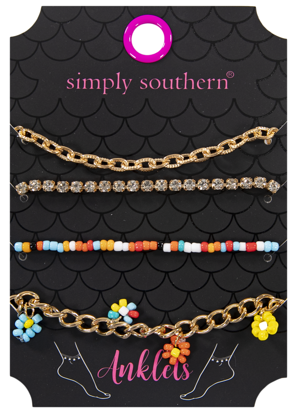 Flower Anklet Set - by Simply Southern