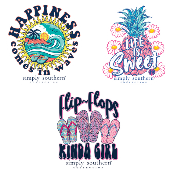 Sticker Set - Happiness - by Simply Southern