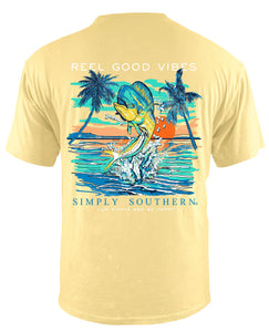 Reel Good Vibes Mahi (Men's Short Sleeve T-Shirt) by Simply