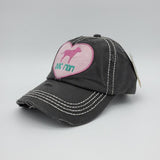 Dog Mom Heart Hat (Baseball Cap)