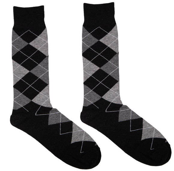 Men Simply Socks - Black Argyle - by Simply Southern
