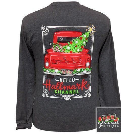 Hello Hallmark T-Shirt (Long Sleeve) by Girlie Girl Originals Buy at Here Today Gone Tomorrow! (Rome, GA)
