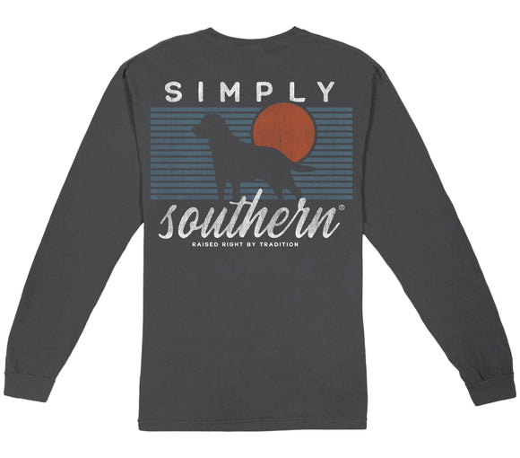 Sunset (Men's Long Sleeve T-Shirt) by Simply Southern