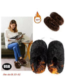 USB Heated Slip on Slippers - Coffee Brown Buy at Here Today Gone Tomorrow! (Rome, GA)