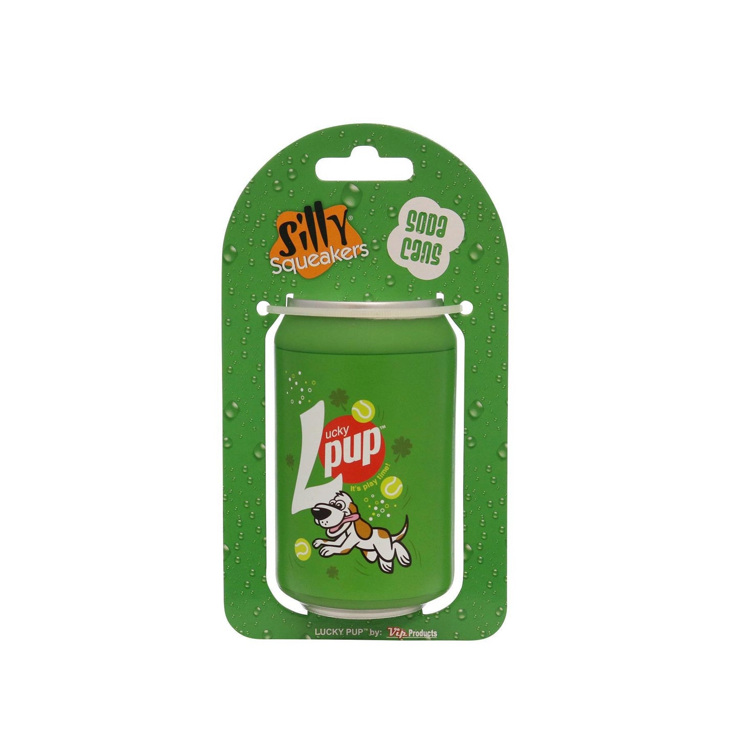 Silly Squeaker Soda Can - Lucky Pup - by Tuffy