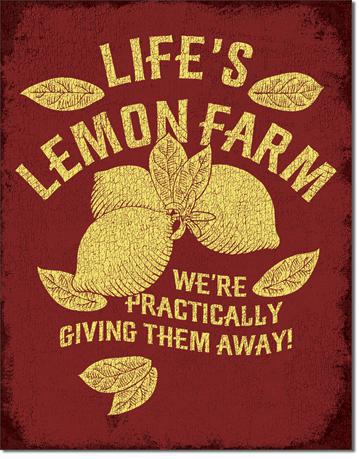 Life's Lemon Farms - Vintage-style Tin Sign