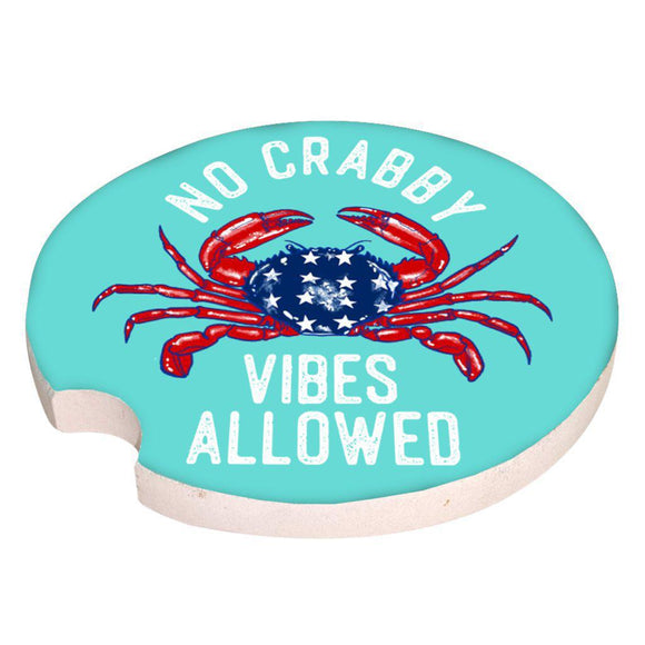 Men's Car Coaster - No Crabby - by Simply Southern