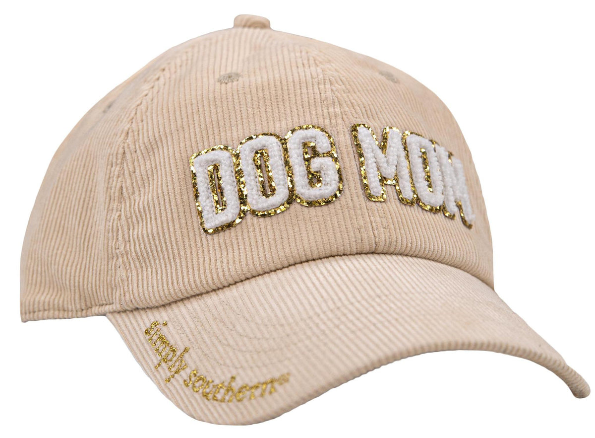 Dog Mom - Corduroy Baseball Cap - by Simply Southern