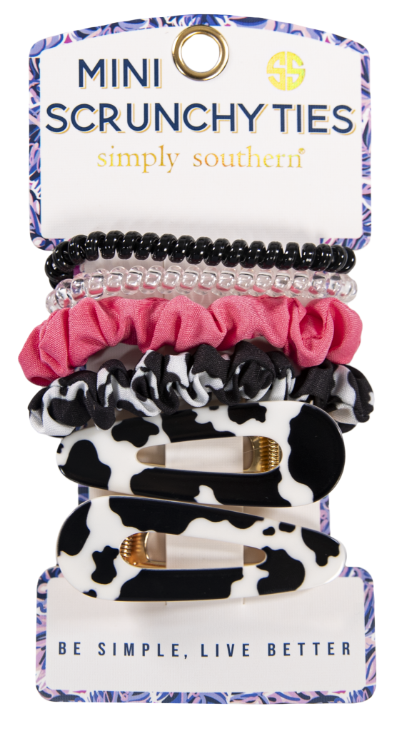 Mini Scrunchy Ties - Cow - by Simply Southern