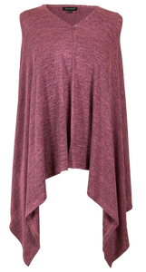 Knit Poncho - Maroon - by Simply Southern Buy at Here Today Gone Tomorrow! (Rome, GA)