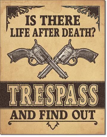 Life After Death - Vintage-style Tin Sign Buy at Here Today Gone Tomorrow! (Rome, GA)