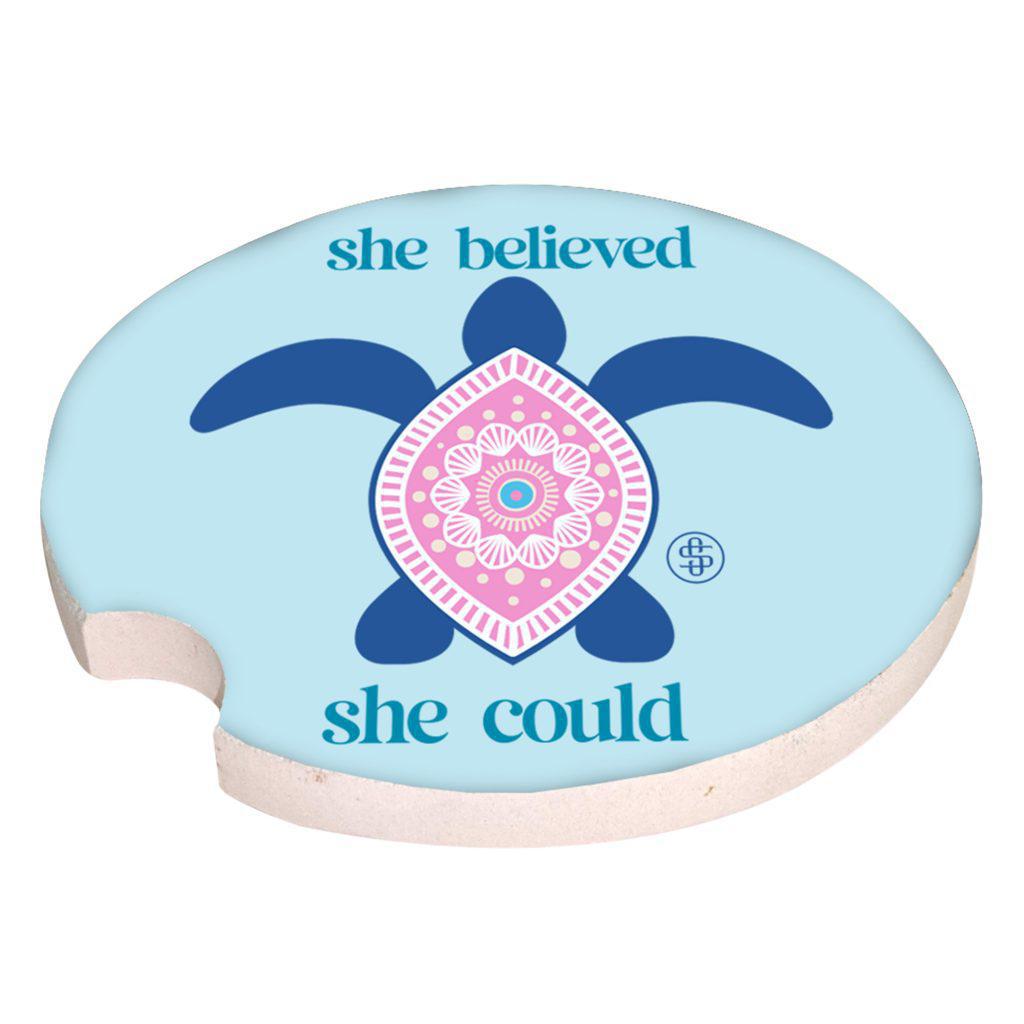 Car Coaster - She Believed - by Simply Southern