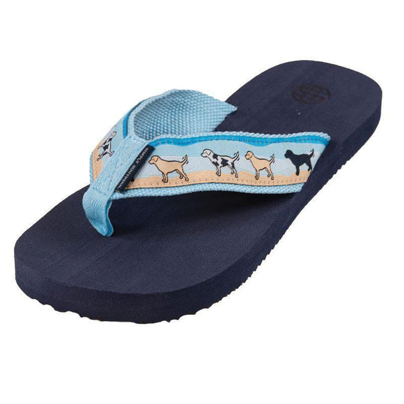 Pup - Women's Woven Flipflops - by Simply Southern