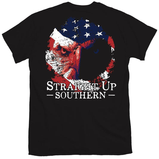 Eagle Flag (Men's Short Sleeve T-Shirt) by Straight Up Southern