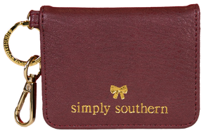 Vegan Leather Butterfly Wallet - Maroon - by Simply Southern Buy at Here Today Gone Tomorrow! (Rome, GA)
