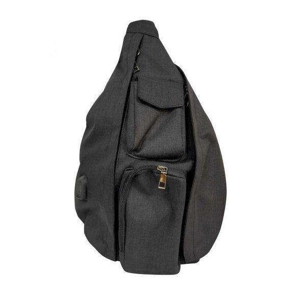 Rucksack Anti-Theft Sling Bag - Soho Collection Black - by Calla