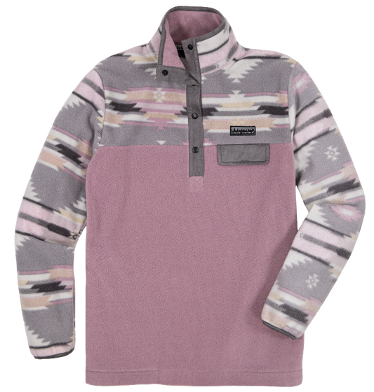 Youth Simply Fleece Pullover - Aztec - by Simply Southern