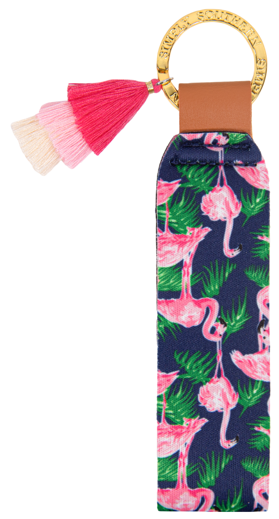 Tassle Keyfob - Flamingo - by Simply Southern