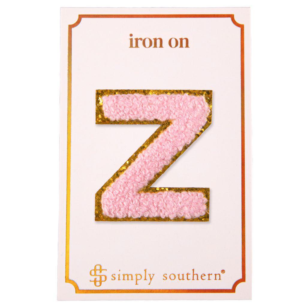 Iron on Patch Pink Letter - Z - by Simply Southern