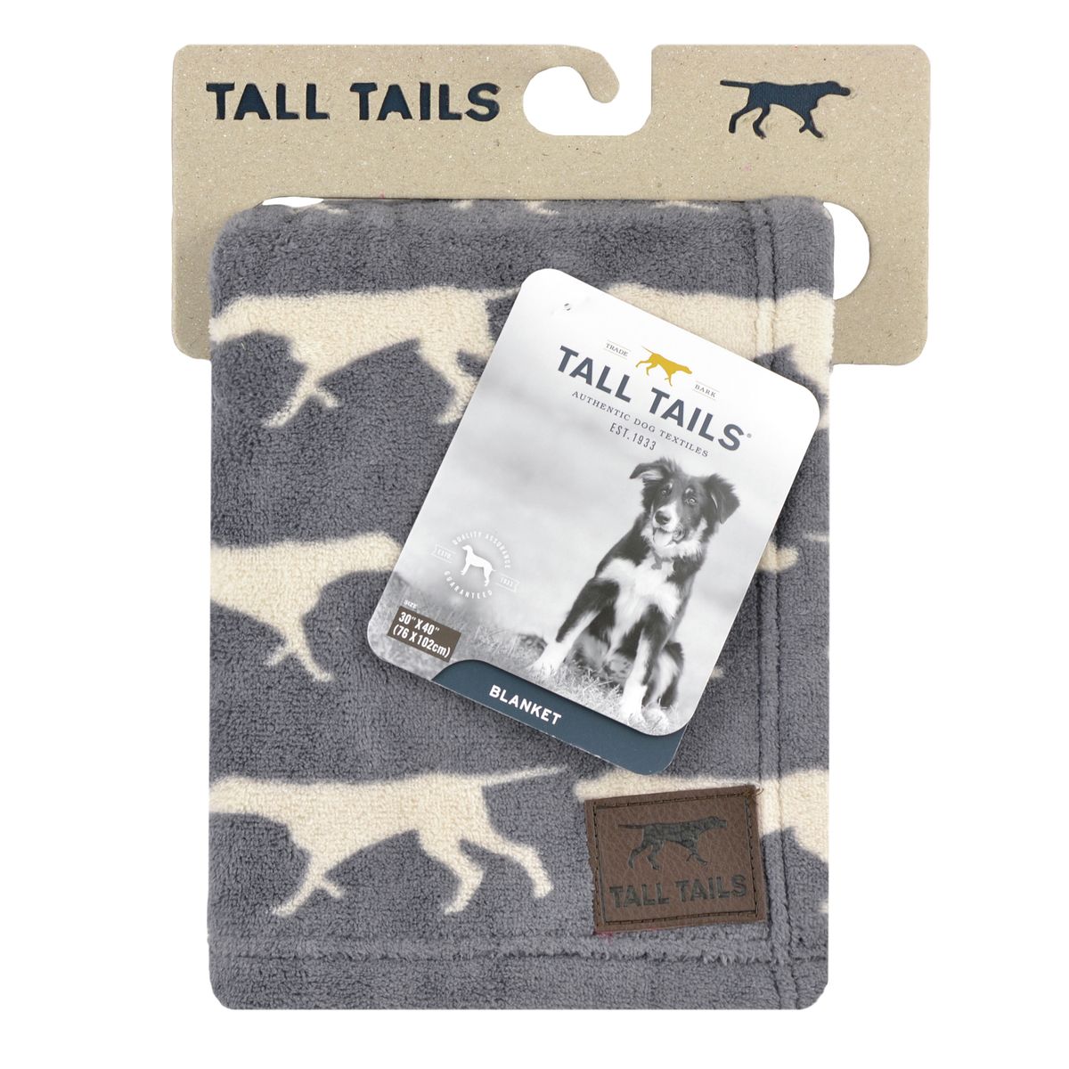 Charcoal Icon Dog Blanket, by TALL TAILS®